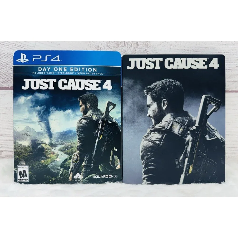 Just Cause 4 (Sony PS4, PlayStation 4, 2018) SteelBook ONLY - NO DISC - USED